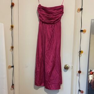 Abercrombie & Fitch Strapless Fuchsia Dress